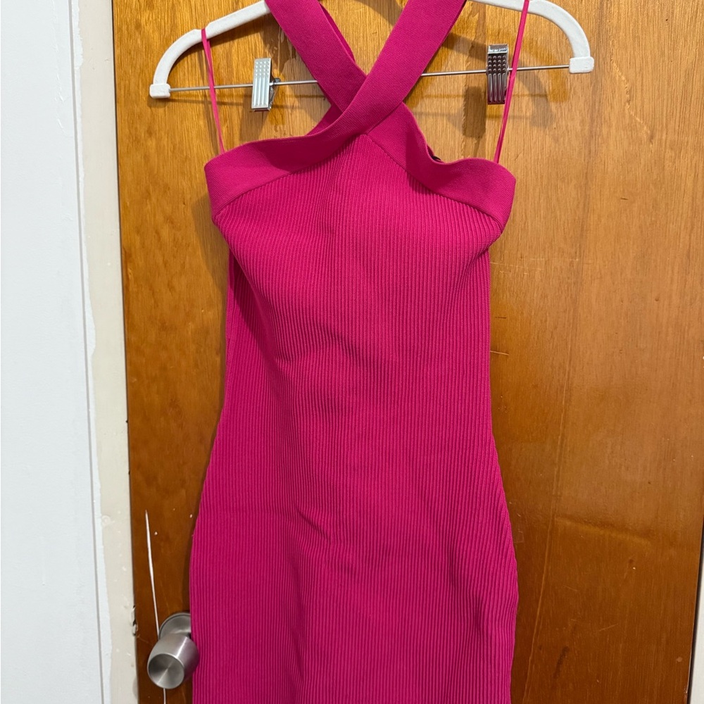 Aritzia Fuchsia Mini Dress - Picture 3 of 5
